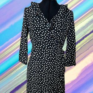 Vero Moda Star Print Wrap Midi Dress